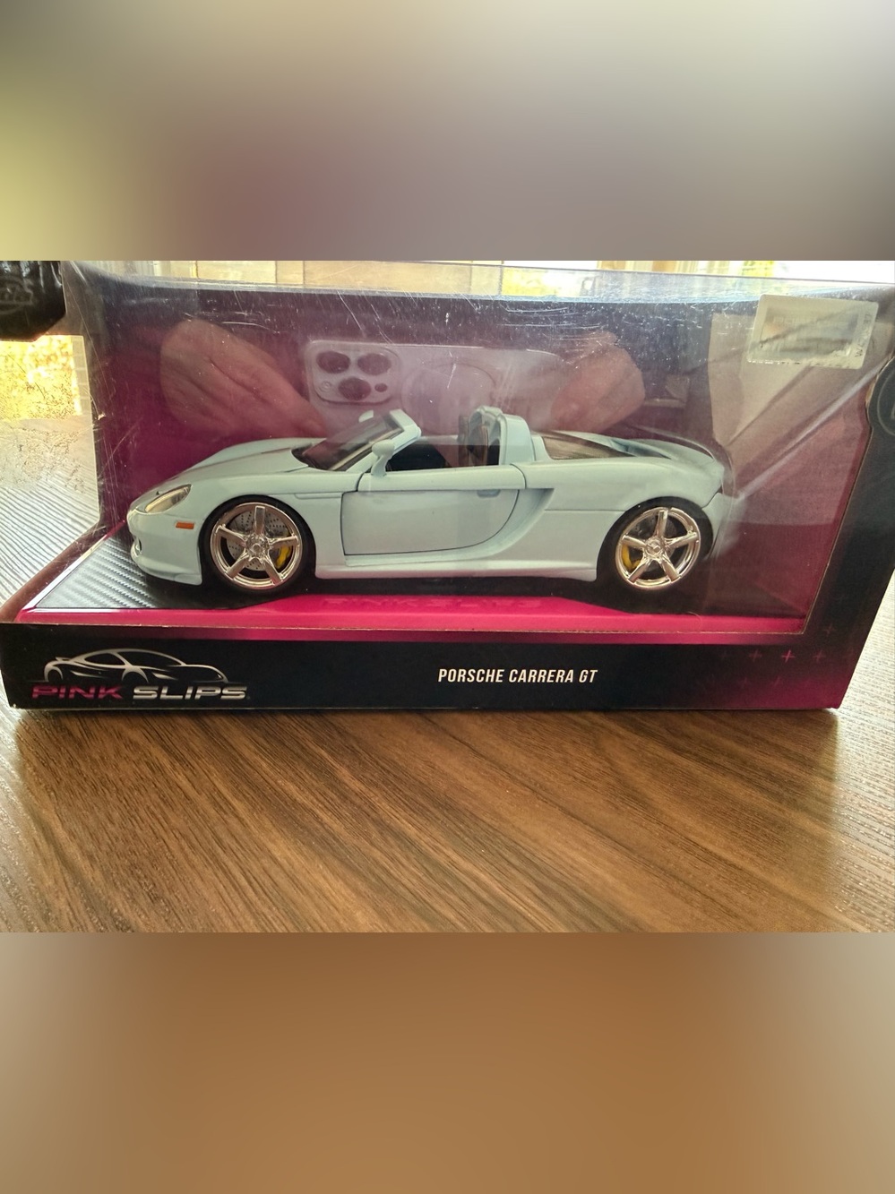 Porsche Carrera GT Die-Cast Toy Car - Light Blue by Pink Slips 8+ 8”x3.5” new